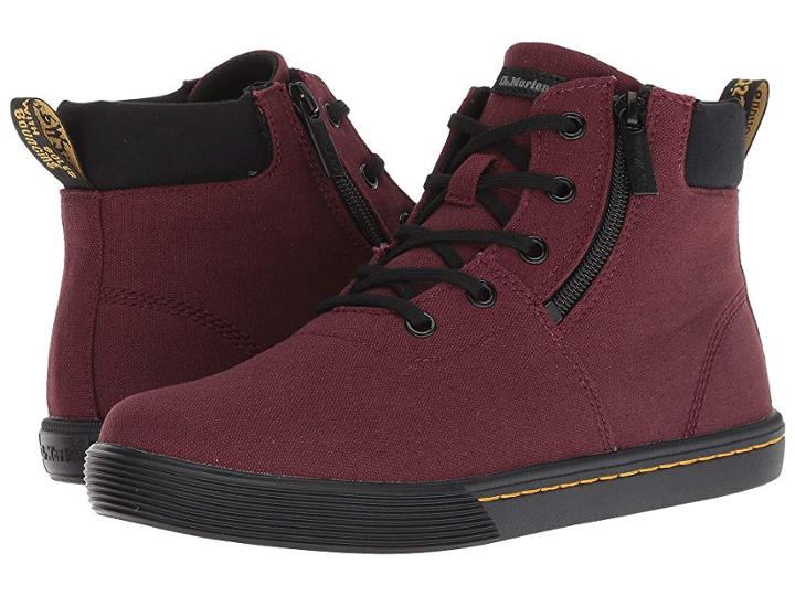 Dr. Martens Maegley Octavo (old Oxblood Canvas/black Fine Canvas) Women's Boots