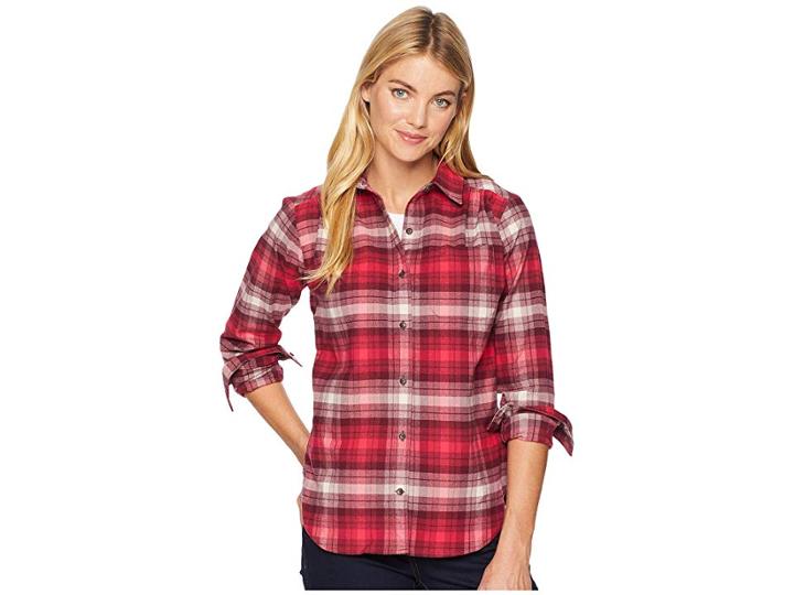 Royal Robbins Merinoluxtm Flannel Long Sleeve (burnt Grape) Women's Clothing