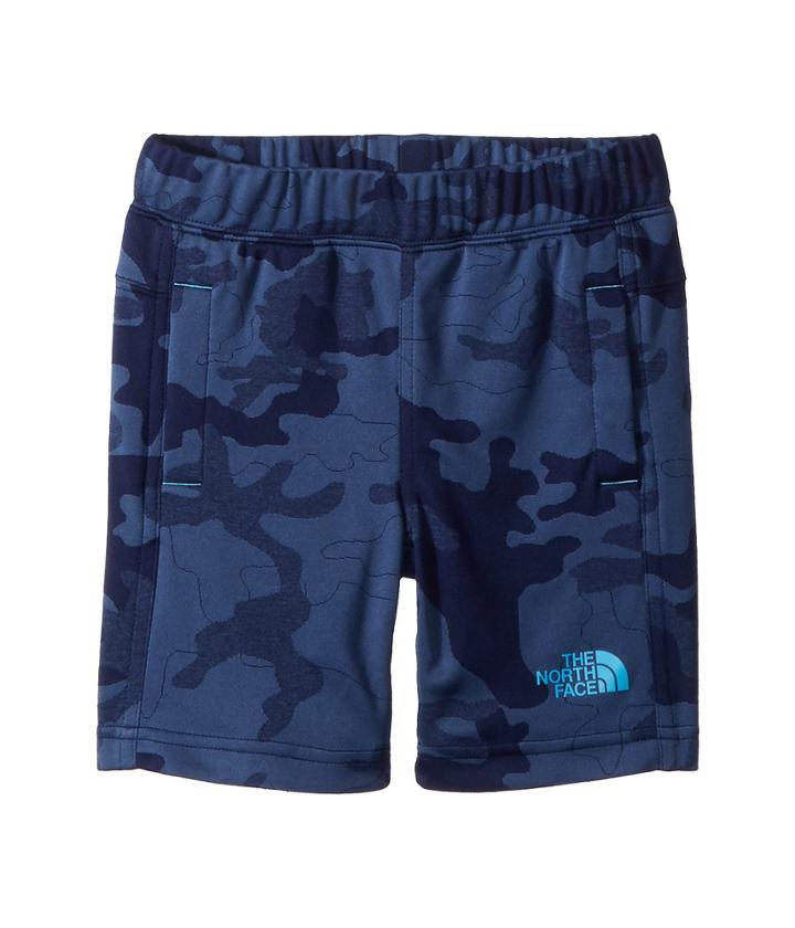 The North Face Kids Mak Shorts (toddler) (cosmic Blue/green Woodland Camo) Boy's Shorts