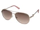 Guess Gf6064 (shiny Rose Gold/brown To Pink Gradient Lens) Fashion Sunglasses