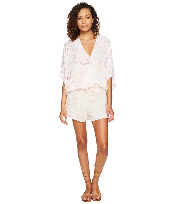 Young Fabulous & Broke Ashley Romper (mulberry Marble Wash) Women's Jumpsuit & Rompers One Piece