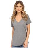 Hurley Staple Perfect V Tee (carbon Heather) Women's T Shirt