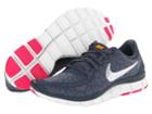 Nike Free 5.0 V4 (dark Armory Blue/laser Orange/pink Foil/metallic Silver) Women's Shoes