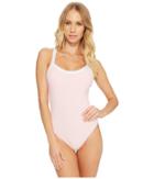 Splendid Color Block One-piece (blush) Women's Swimsuits One Piece