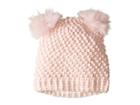 Tundra Boots Kids Double Pom Knit Hat (pink) Knit Hats