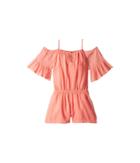Ella Moss Girl Cold Shoulder Peasant Romper (big Kids) (float) Girl's Jumpsuit & Rompers One Piece