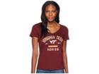 Champion College Virginia Tech Hokies University V-neck Tee (maroon) Women's T Shirt