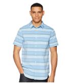 Columbia Boulder Ridge Short Sleeve Top (air Stripe) Men's Short Sleeve Button Up