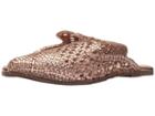 Sam Edelman Navya (rose Gold Metallic Woven Leather) Women's Clog/mule Shoes