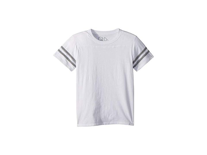 Chaser Kids Vintage Jersey Short Sleeve (little Kids/big Kids) (white/streaky Grey) Boy's Clothing