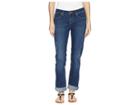 Wrangler Retro Crop Length Mae Mid-rise Jeans (dark Wash) Women's Jeans