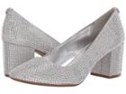 Michael Michael Kors Cher Flex Mid Pump (white/silver/champagne) Women's Shoes