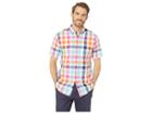 U.s. Polo Assn. Multicolor Medium Plaid Button Down (optic White) Men's Clothing