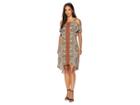 Karen Kane Cold Shoulder Dress (print) Women's Dress