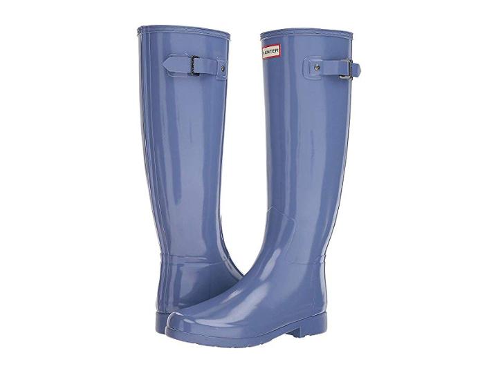 Hunter Original Refined Gloss Rain Boots (adder Blue) Women's Rain Boots
