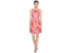 Marchesa All Over Embroidered Cocktail Dress (fuchsia) Women's Dress
