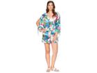 La Blanca Go With The Flo-ral Cool Shoulder Romper Cover-up (marina) Women's Swimsuits One Piece