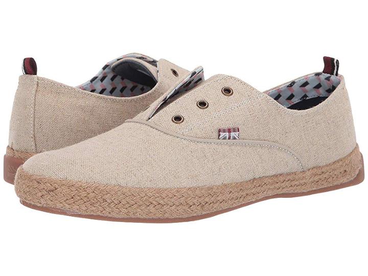 Ben Sherman New Jenson Laceless Derby (natural Linen) Men's Shoes