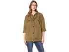 Lucky Brand Hooded Utility Jacket (olive) Women's Coat