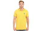 U.s. Polo Assn. Solid Pique Polo Shirt W/ Color Tipped Collar Cuffs (cape Yellow) Men's Short Sleeve Pullover