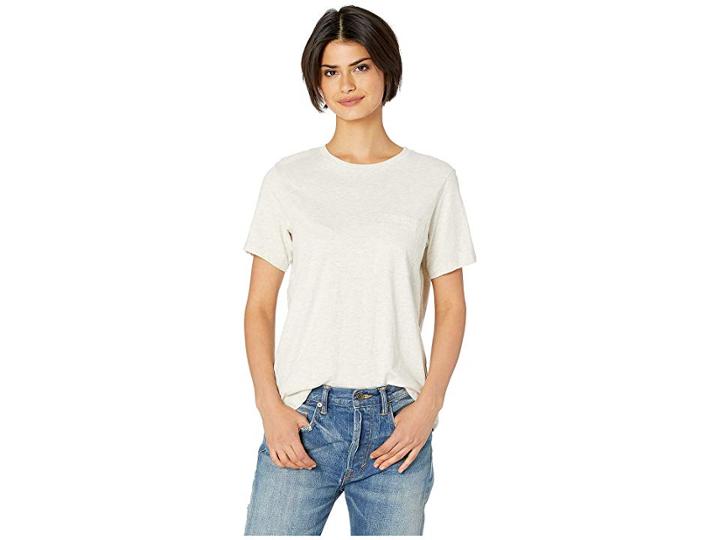 Richer Poorer Crew Pocket Tee (oatmeal) Women's T Shirt