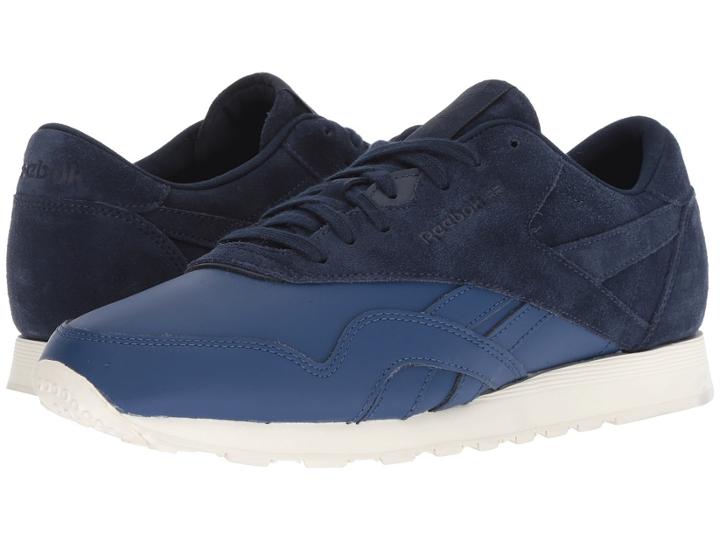 Reebok Lifestyle Classic Nylon As (washed Blue/collegiate Navy/chalk) Men's Classic Shoes