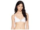 L*space Sensual Solids Flynn Top (white) Women's Swimwear