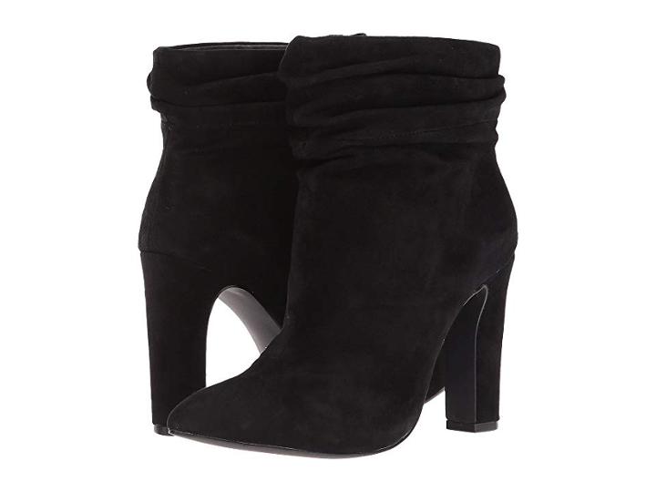 Kristin Cavallari Kane Bootie (black Kid Suede) Women's Dress Boots