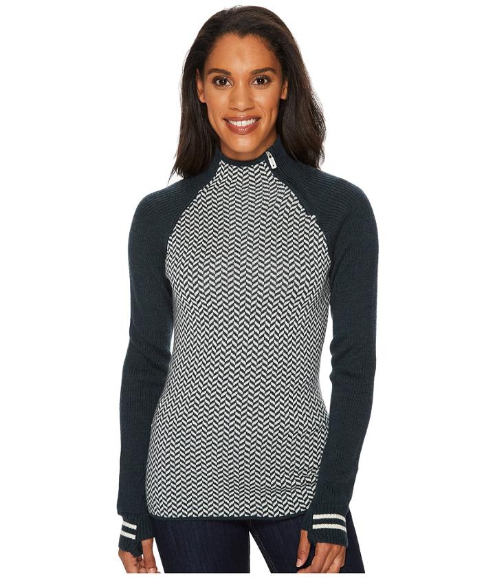 Smartwool Dacono Funnel Neck Sweater (lochness Heather) Women's Sweater