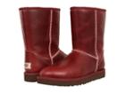 Ugg Classic Short Leather (oxblood) Women's Cold Weather Boots