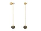 Rebecca Minkoff High Shine Pompom Threader Earrings (gold) Earring