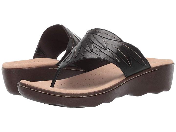 Clarks Phebe Pearl (black Leather) Women's  Shoes