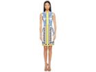 Versace Collection Abito Donna Printed Sheath Dress (bianco/stampa) Women's Clothing