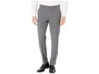 Perry Ellis Slim Fit Stretch Wool Plaid Dress Pants (charcoal) Men's Casual Pants