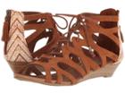 Minnetonka Merida Iii (brown Suede/brown Kasbah Fabric) Women's Sandals