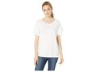 U.s. Polo Assn. Solid Ruffle Sleeve Tee (optic White) Women's Clothing