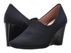 Taryn Rose Yvonne (navy Sleek Scuba) Women's Wedge Shoes