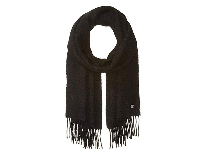 Lauren Ralph Lauren Luxury Staple Solid Wrap (black) Scarves
