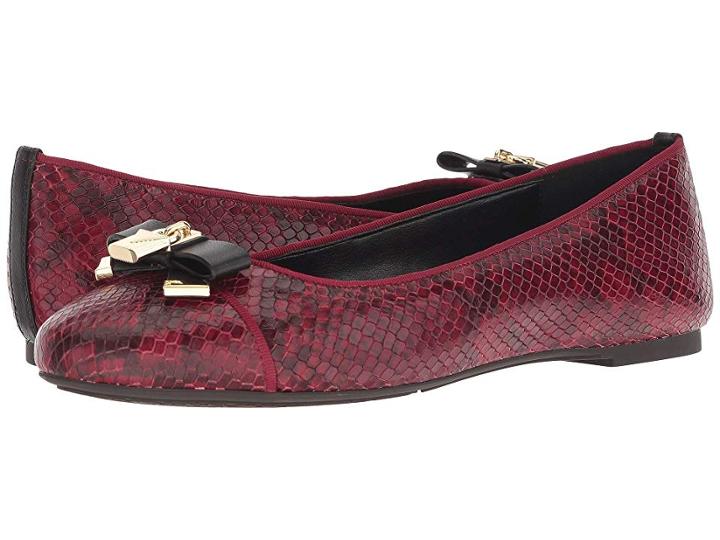 Michael Michael Kors Alice Ballet (maroon) Women's Shoes