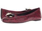 Michael Michael Kors Alice Ballet (maroon) Women's Shoes