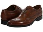 Johnston & Murphy Tyndall Wing Tip (saddle Tan Italian Calfskin) Men's Lace Up Wing Tip Shoes