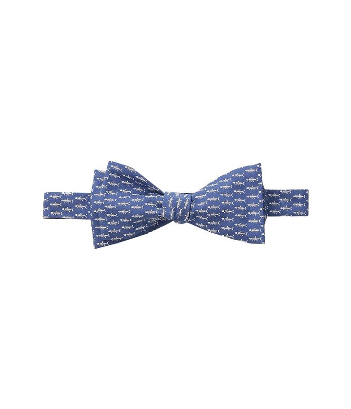 Vineyard Vines Fish Bone Woven Bow (moonshine) Ties