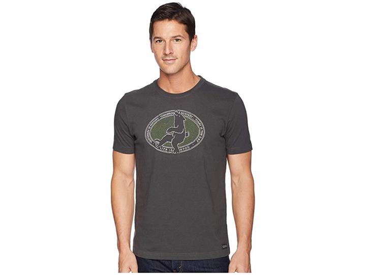 Life Is Good Today's Bear Crusher Tee (night Black) Men's T Shirt