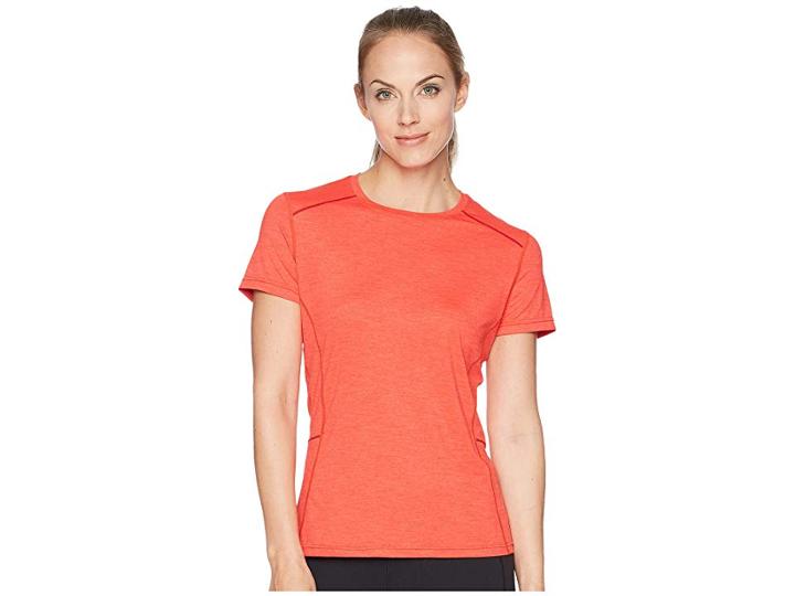 Prana Eileen Sun Top Short Sleeve (carmine Pink) Women's Swimwear