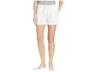 Per Se 5 Rolled Cuff Shorts W/ Knit Waistband (white) Women's Shorts