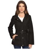 Michael Michael Kors Belted Snap Front Jacket M322119r74 (black) Women's Jacket