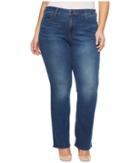 Nydj Plus Size Plus Size Marilyn Straight Jeans In Smart Embrace Denim In Noma (noma) Women's Jeans
