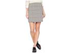 1.state Menswear Plaid Knot Front Mini Skirt (rich Black) Women's Skirt