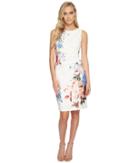 Ivanka Trump Starburst Printed Sleeveless Dress (ivory/multi) Women's Dress