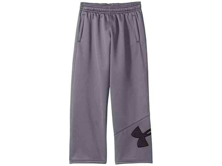 Under Armour Kids Armour Fleece Big Logo Pants (big Kids) (graphite/ultra Blue/ultra Blue) Boy's Casual Pants